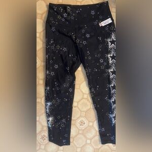 Victoria’s Secret Black Star Print Leggings
